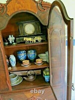 Antique China Cabinet, Buffet Hutch /display (fa-3)