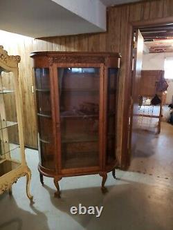 Antique China Cabinet Large 41 x 14 x 67 in inches