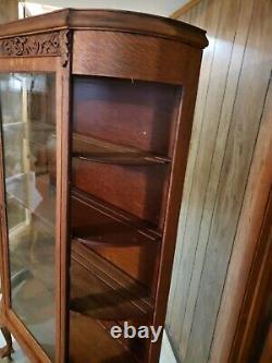 Antique China Cabinet Large 41 x 14 x 67 in inches