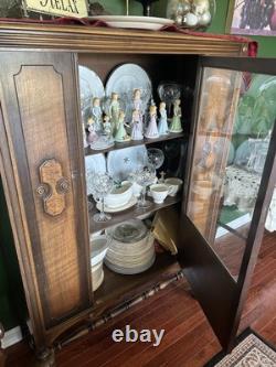 Antique China Hutch With 2 Shelves And Storage