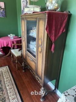 Antique China Hutch With 2 Shelves And Storage