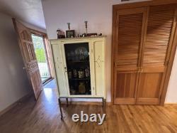 Antique China cabinet Vignette Genuine French Hand Painted with Ormolu