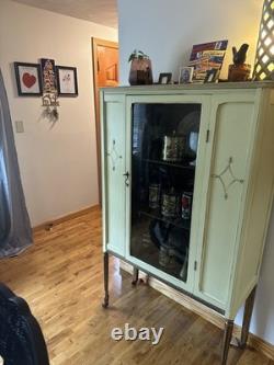 Antique China cabinet Vignette Genuine French Hand Painted with Ormolu