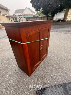 Antique Chippendale Cherry Linen press period cupboard cabinet 1790 restored