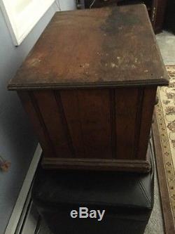 Antique Clark Spool 4 Drawer Miles End Spool Cotton Cabinet