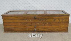 Antique Clarks Anchor Stranded Cotton Haberdashery Shop Counter Display Drawers