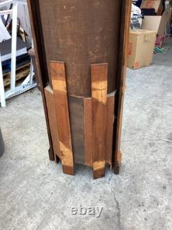 Antique Corner Cabinet Wood Painted 80 T 24 L 10D Unique From England