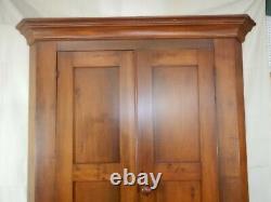 Antique Corner Cupboard Cabinet 2 Piece Blind doors Early Primitive