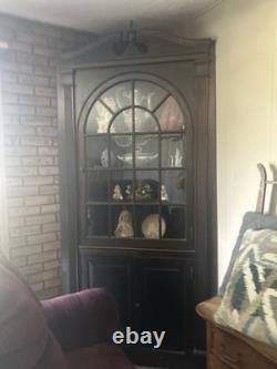 Antique Corner Hutch