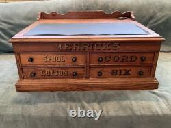 Antique Countertop Spool Cabinet