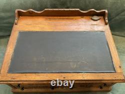 Antique Countertop Spool Cabinet