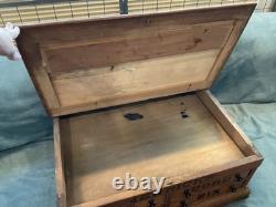 Antique Countertop Spool Cabinet