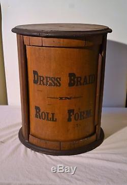 Antique Country CYLINDER SPOOL CABINET DRESS BRAID SPICE CAROUSEL