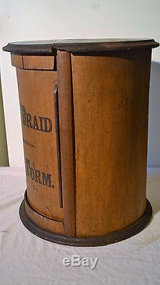 Antique Country CYLINDER SPOOL CABINET DRESS BRAID SPICE CAROUSEL