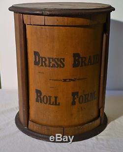 Antique Country CYLINDER SPOOL CABINET DRESS BRAID SPICE CAROUSEL