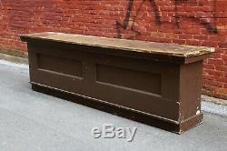 Antique Country Store Counter, General Store, Primitive, Kitchen Island 9ft VTG