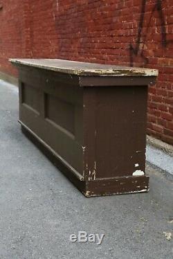 Antique Country Store Counter, General Store, Primitive, Kitchen Island 9ft VTG