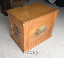 Antique Country Store Oak Six Drawer Spool Cabinet J & P Coats