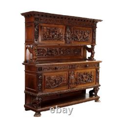 Antique Cupboard Neo-Baroque Style Walnut Italy XX Century Original