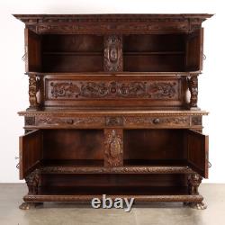 Antique Cupboard Neo-Baroque Style Walnut Italy XX Century Original