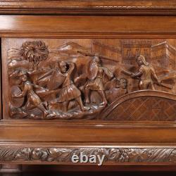Antique Cupboard Neo-Baroque Style Walnut Italy XX Century Original