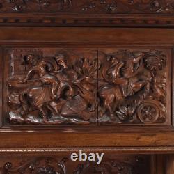 Antique Cupboard Neo-Baroque Style Walnut Italy XX Century Original