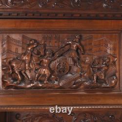 Antique Cupboard Neo-Baroque Style Walnut Italy XX Century Original