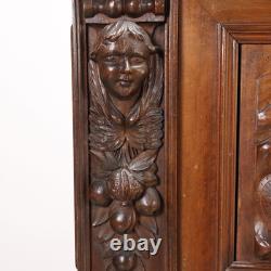 Antique Cupboard Neo-Baroque Style Walnut Italy XX Century Original