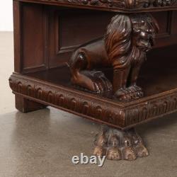 Antique Cupboard Neo-Baroque Style Walnut Italy XX Century Original
