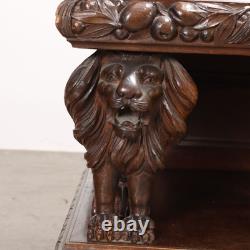 Antique Cupboard Neo-Baroque Style Walnut Italy XX Century Original