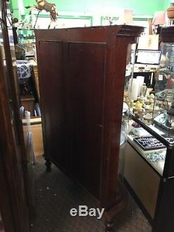 Antique Curved glass china cabinet