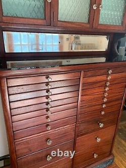 Antique Dental Cabinet, 22 Drawers, American Cabinet Co