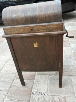 Antique Dictaphone Shaving Machine + Cabinet 1910-1911 Read Description