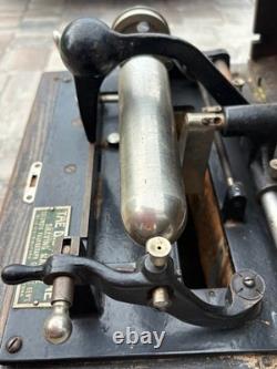 Antique Dictaphone Shaving Machine + Cabinet 1910-1911 Read Description