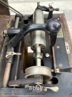 Antique Dictaphone Shaving Machine + Cabinet 1910-1911 Read Description