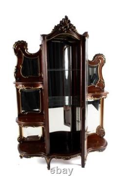 Antique Display Cabinet/Curio LOUIS XV STYLE ETAGERE 19th century With Light
