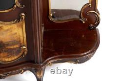 Antique Display Cabinet/Curio LOUIS XV STYLE ETAGERE 19th century With Light