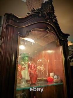 Antique Display Cabinet/Curio LOUIS XV STYLE ETAGERE 19th century With Light
