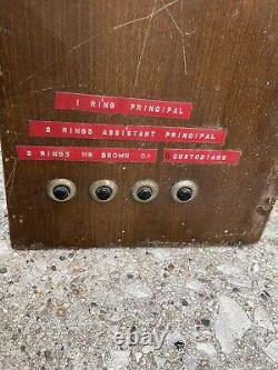 Antique Display Wall industrial Clock Cabinet by IBM For Restoration