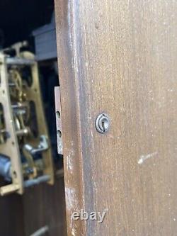 Antique Display Wall industrial Clock Cabinet by IBM For Restoration