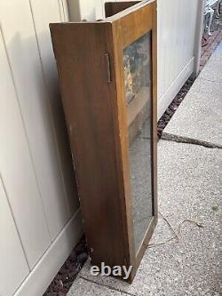 Antique Display Wall industrial Clock Cabinet by IBM For Restoration