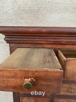 Antique Doc&Tom Drawer Apothecary Style Cabinet Made Expressly For Henry Welsh