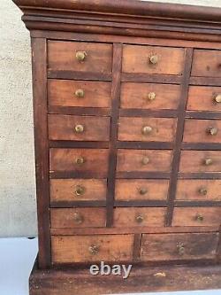 Antique Doc&Tom Drawer Apothecary Style Cabinet Made Expressly For Henry Welsh