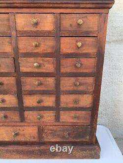 Antique Doc&Tom Drawer Apothecary Style Cabinet Made Expressly For Henry Welsh