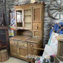 Antique Dry Sink Step Back Cupboard