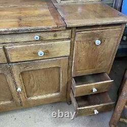 Antique Dry Sink Step Back Cupboard