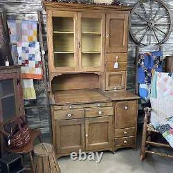 Antique Dry Sink Step Back Cupboard