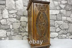 Antique Dutch Wooden Wall Cabinet Hanging Cabinet Bathroom Cabinet