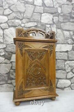 Antique Dutch Wooden Wall Cabinet Hanging Cabinet Bathroom Cabinet