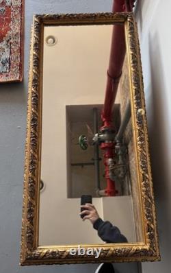 Antique Early 1900's Oak Medicine Wall Storage Cabinet with Mirror